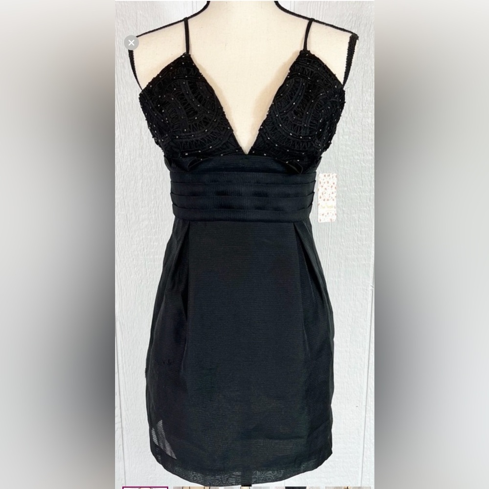 NEW Free People Rare Black Mini Dress NWT